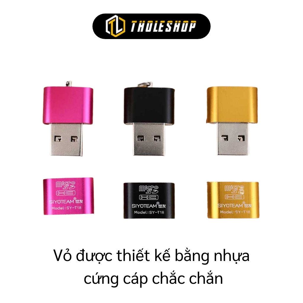 Đầu Đọc Thẻ Nhớ - Đầu Đọc Thẻ Nhớ USB 2.0 Mini, Tốc Độ Truy Cập Lên Tới 480Mbps 7282