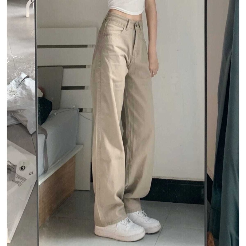 SẴN QUẦN JEAN BE LƯNG CAO PHỦ ỐNG