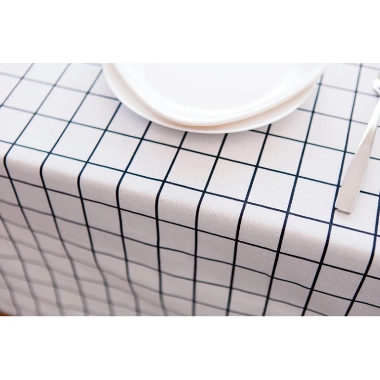 [Hàng đẹp dày dặn]-khăn trải bàn/ thảm picnic vải canvas được may bo viền
