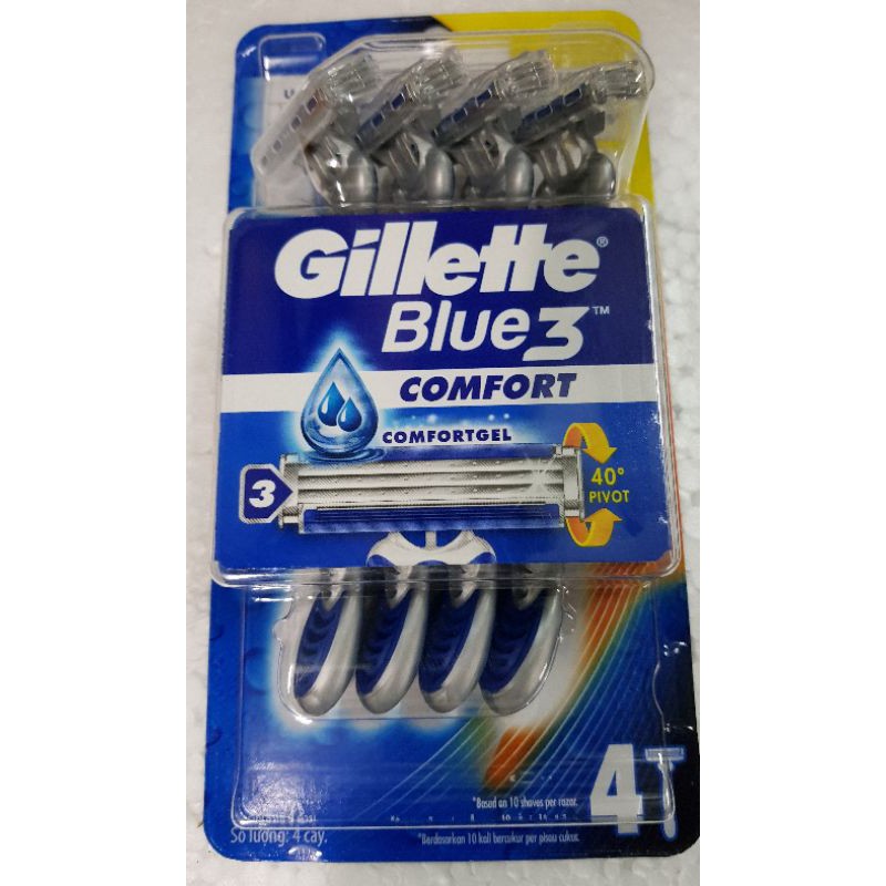 Dao Cạo Râu Gillette Blue 3 Comfort (4 cái/vỉ)