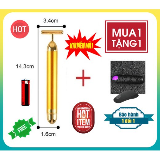 (Mua 1 Tặng 1) Mát Xa Rung Cầm Tay Pin Sạc 102 Điều Khiển Từ Xa 12 Chế Độ Mát Xa Mát Mạnh (Hàng Mới 100% Có Sẵn) FMA1073