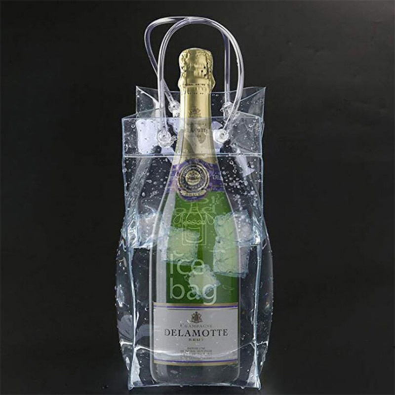 Túi Đựng Đá Bằng PVC Trong Suốt Cho Chai Rượu Lễ Tạ Ơn Giáng Sinh