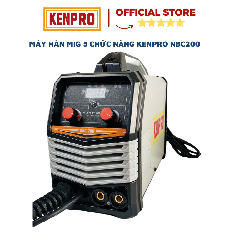 [Mã BMBAU300 giảm 10% đơn 499K] Máy Hàn Mig Mini KenPro NBC200 5 Chức Năng Không Dùng Khí Bảo Hành 12 Tháng