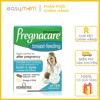 Vitamin tổng hợp Pregnacare bầu bú. Breast feeding sau sinh cho con Bú 84 viên hàng UK