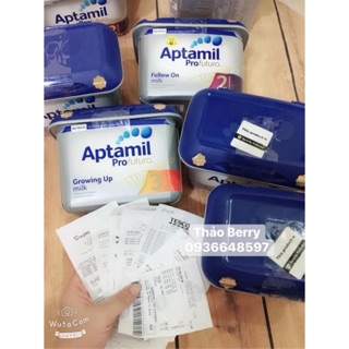 Sữa bột Aptamil Profutura số 1,2,3 cho bé 0-6, 6-12, 12-24 tháng (800gam) bill UK