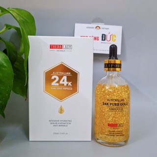Serum Dưỡng trắng da tinh chất Vàng 24K Pure Gold Ampoule THERA LADY Của Úc 100ml