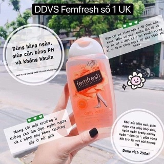 Dung dịch vệ sinh phụ nữ femfresh úc 250ml