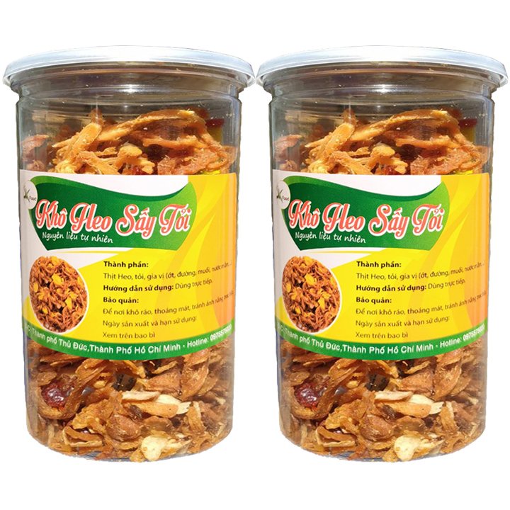 200g khô heo cháy tỏi ớt đảm bảo an toàn thực phẩm hiệu SK FOOD
