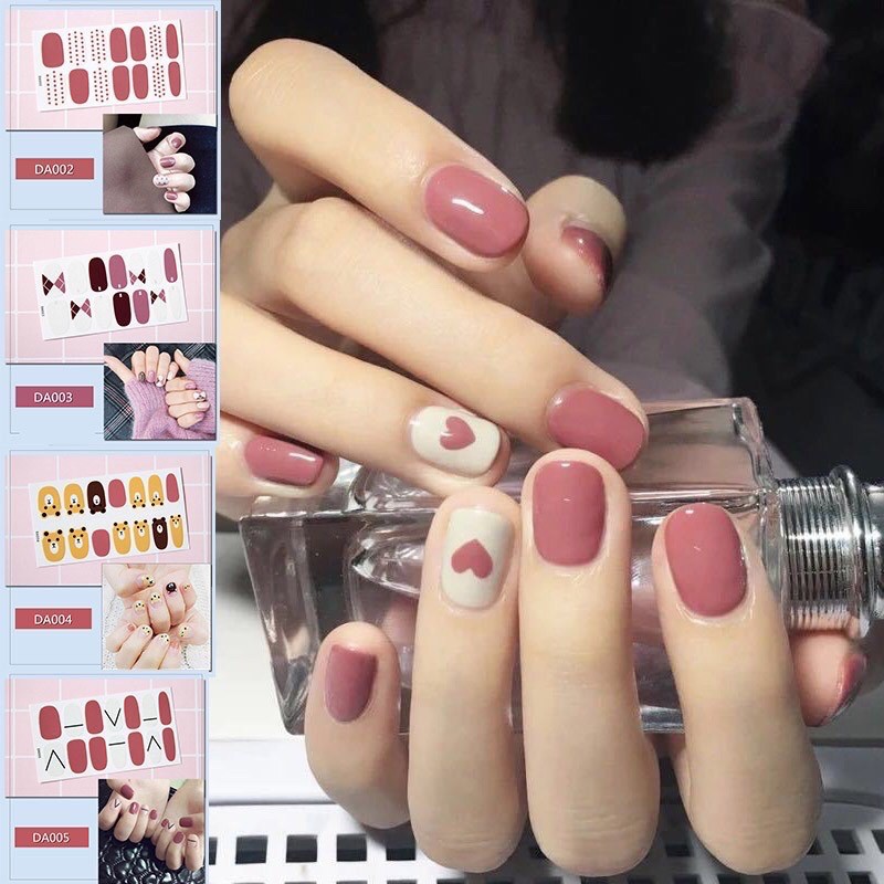 Bộ miếng dán trang trí móng 3D nhiều màu