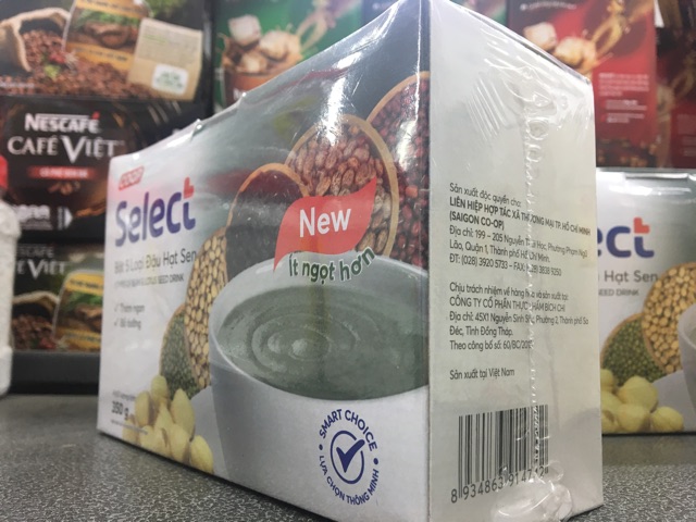 Bột 5 Loại Đậu Hạt Sen Có Đường Coop 350G