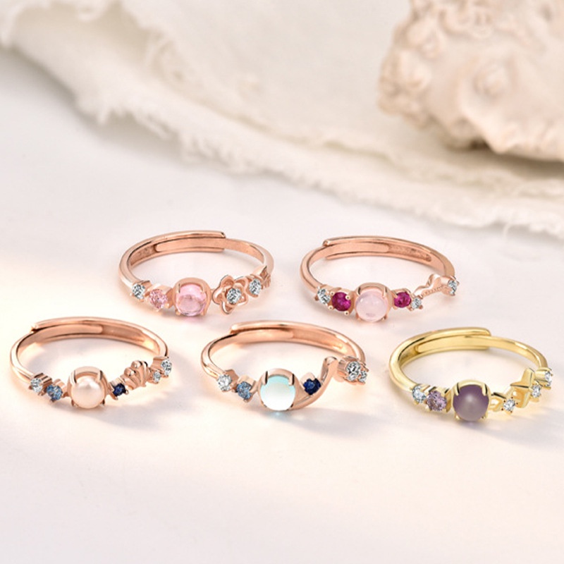 Nhẫn bạc 925 hở hình dạng công chúa Cinderella