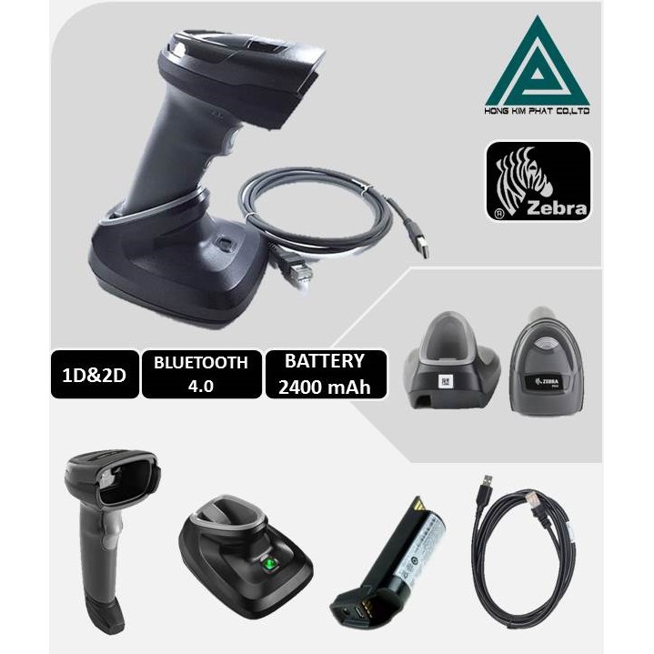 [CHÍNH HÃNG] Máy quét mã vạch Barcode - Zebra DS2278 (đọc nhanh mã 1D và 2D, Ko dây)