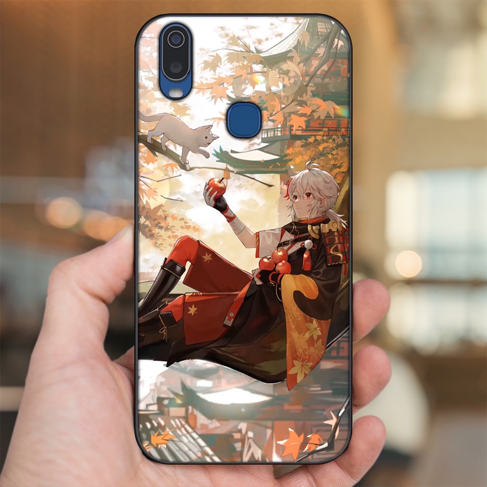 Ốp lưng Vivo Y11 viền đen in hình Kazuha Genshin Impact
