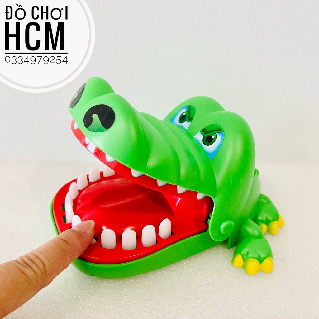 Đồ chơi khám răng cá sấu cắn tay vui nhộn dành cho bé giải trí giúp phát triển khả năng phản xạ cho bé