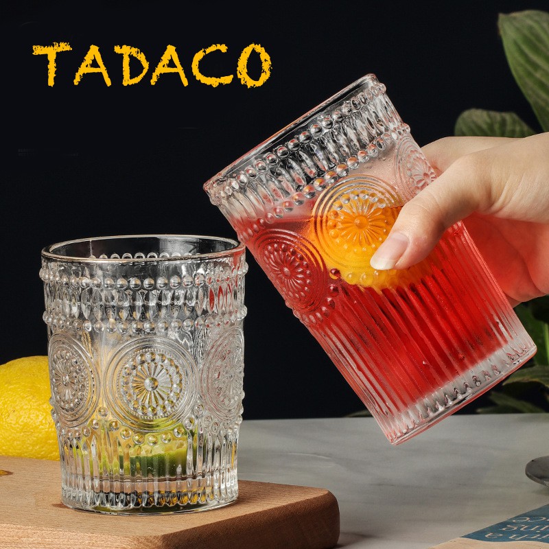 | COMBO 6 | Ly thủy tinh decor cao cấp Baroque Cup in họa tiết thổ cẩm phong cách Bắc Âu