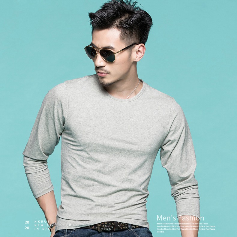 Áo thun nam tay dài - Giữ Nhiệt - Chất liệu Cotton - Phù hợp mặc cho mùa thu đông | BigBuy360 - bigbuy360.vn