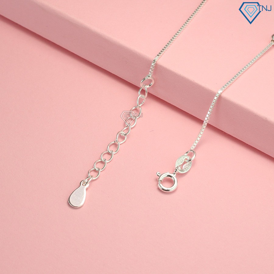 Lắc chân nữ bạc thật hình trái tim LCN0066 - Trang Sức TNJ