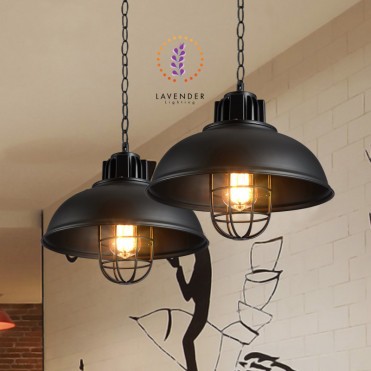 Đèn thả chao rọ sắt 2 màu TH080