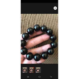 Vòng đá mã não màu đen phong thuỷ Nam Nữ