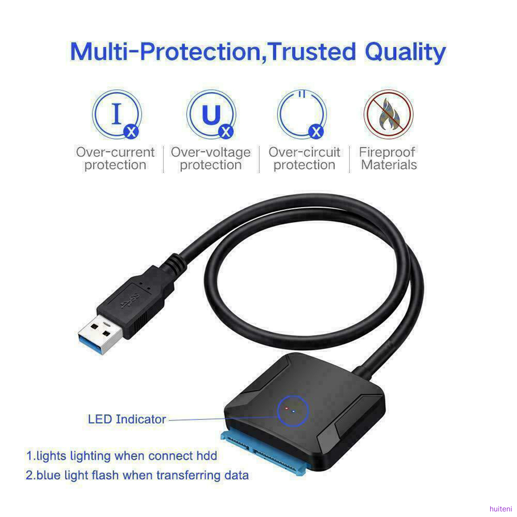 Cáp Chuyển Đổi Usb 3.0 Sang Sata Hdd 2.5 / 3.5 Inch | BigBuy360 - bigbuy360.vn