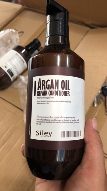 Siley dầu gội, dầu xả argan oil