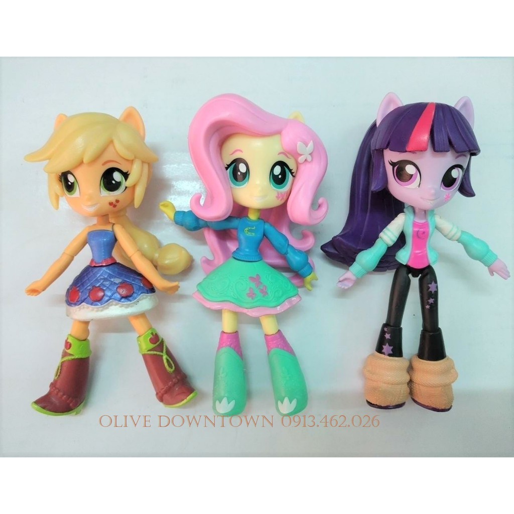 Bộ 3 búp bê 13cm PINKIE PIE, TWILIGHT SPARKLE & RAINBOW DASH - My Little Pony
