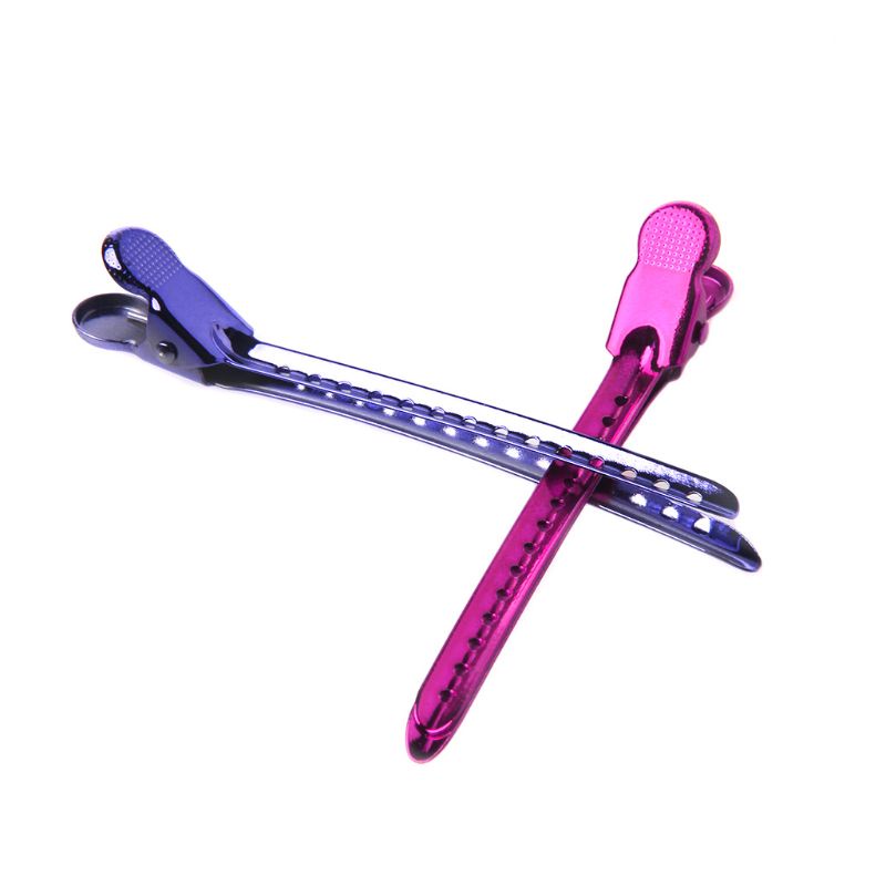 Set 12 Kẹp Mỏ Vịt Bằng Kim Loại Chuyên Dụng Cho Salon Làm Tóc YOUYO