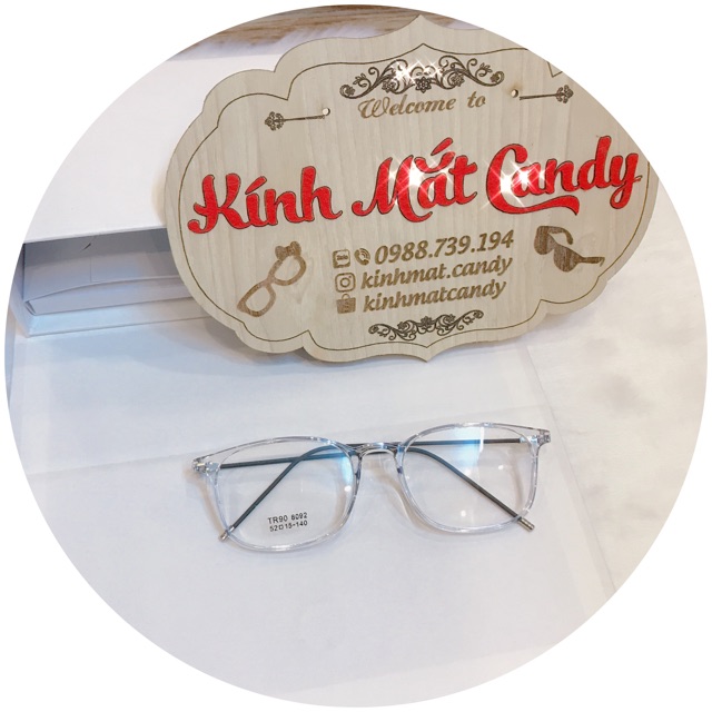 [Mã FARSSTGRE giảm 5K đơn bất kỳ] Gọng kính cận vuông, càng kính mảnh nhẹ 8092 | BigBuy360 - bigbuy360.vn
