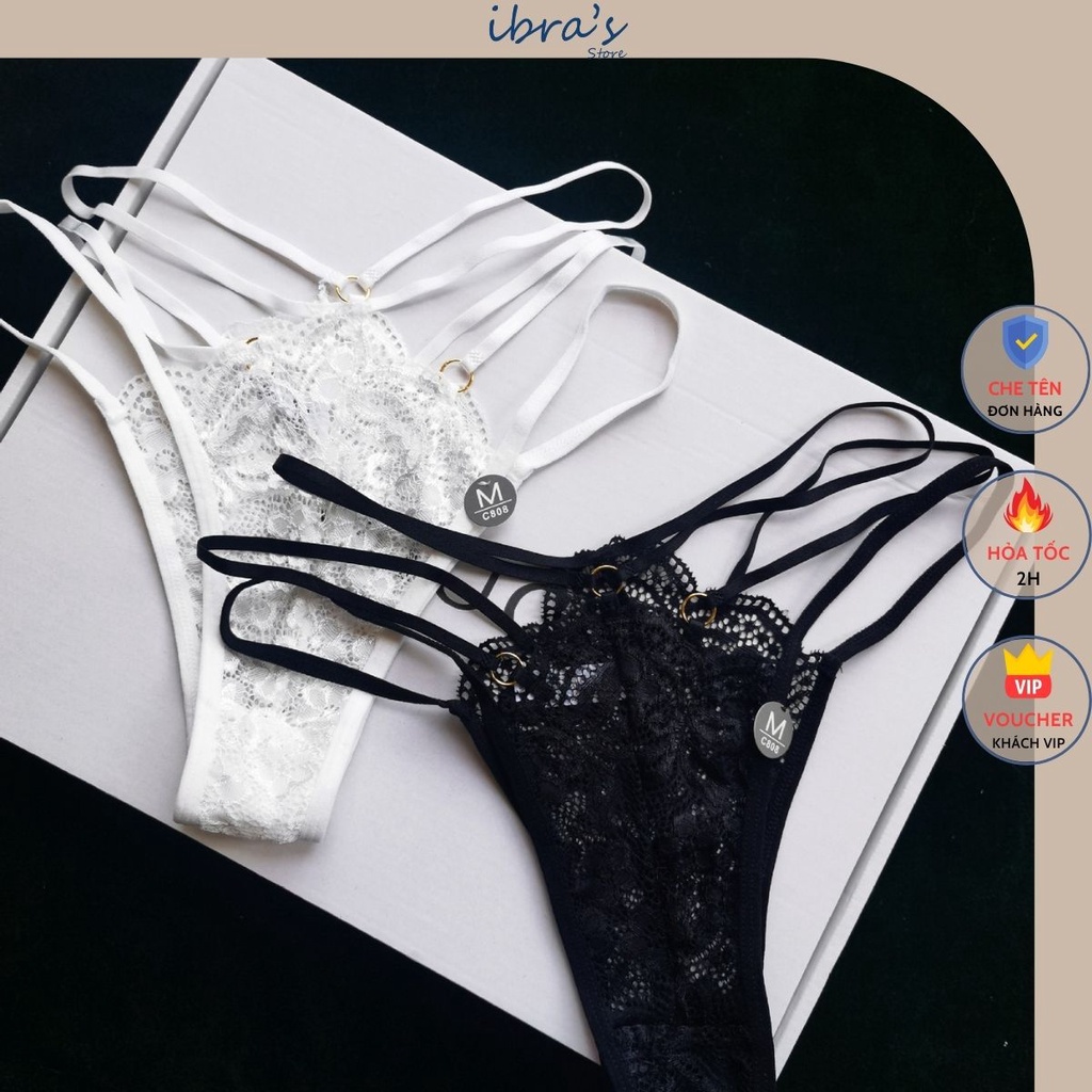 Quần Lọt Khe Nữ Sexy IBRA Quần Lót Ren cạp thấp Gợi Cảm Lưới Xuyên thấu thiết kế dây Hông Quyến Rũ IBRA'S STORE i114