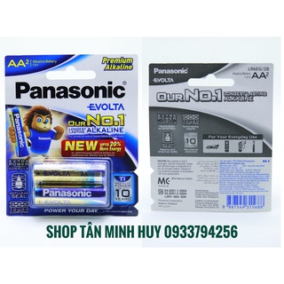 COMBO 5 Vỉ Pin AA panasonic Evolta-LR6EG/2B (vỉ 2 viên)