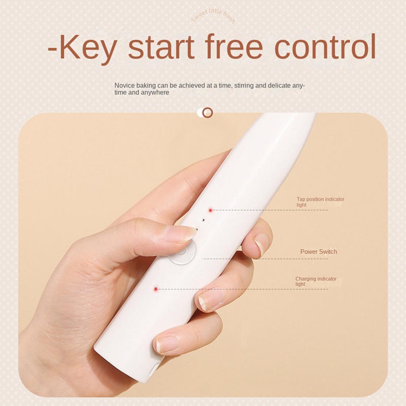 Máy Đánh Trứng / Khuấy Tạo Bọt Cà Phê Cầm Tay Điện Tử Không Dây USB