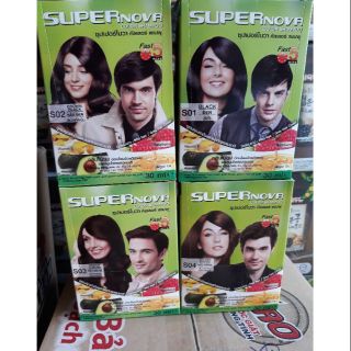 1 Hộp dầu gội nhuộm tóc SUPER NOVA thái lan 30ml