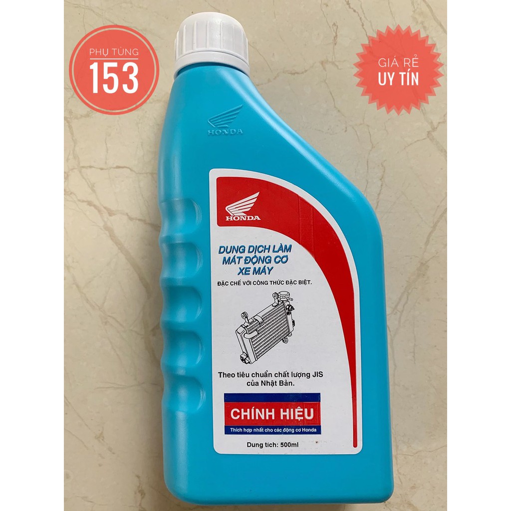 Nước làm mát xe máy Honda  lít Pre mix Chính hãng (Nước xanh) - Nước mát  Honda 500ml - PHỤ TÙNG 153 | Shopee Việt Nam