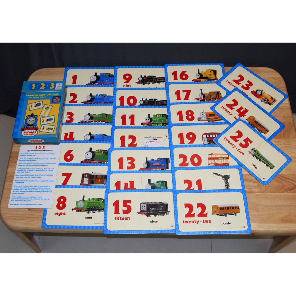 HÀNG CŨ - Hộp flash cards tập viết 123 Thomas & Friends