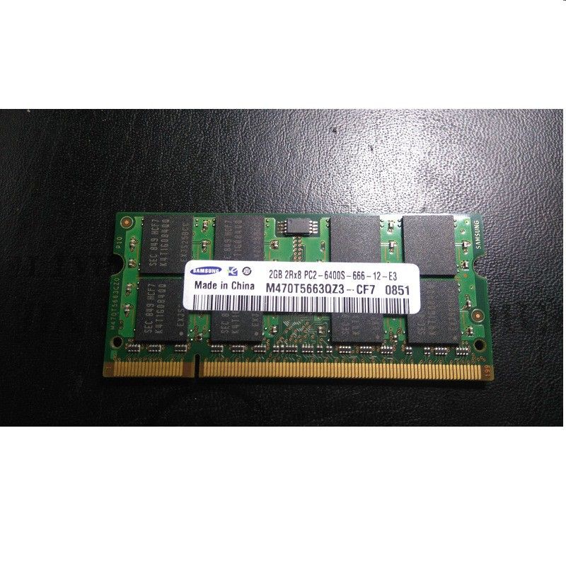 Ram laptop DDR2 2GB bus 800/667, chính hãng, bảo hành 1 năm