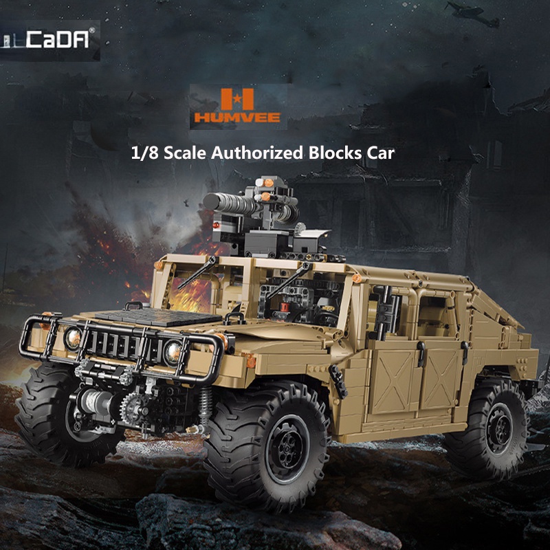 Đồ chơi Lắp ráp Mô hình siêu xe CaDA 1:8 HUMVEE Off-Road Vehicle C61036