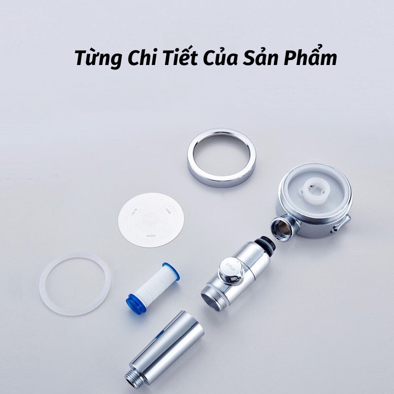 Vòi Sen Tăng Áp Vòi Hoa Sen Siêu Mạnh Tiết Kiệm Nước Không Gỉ Sun.z