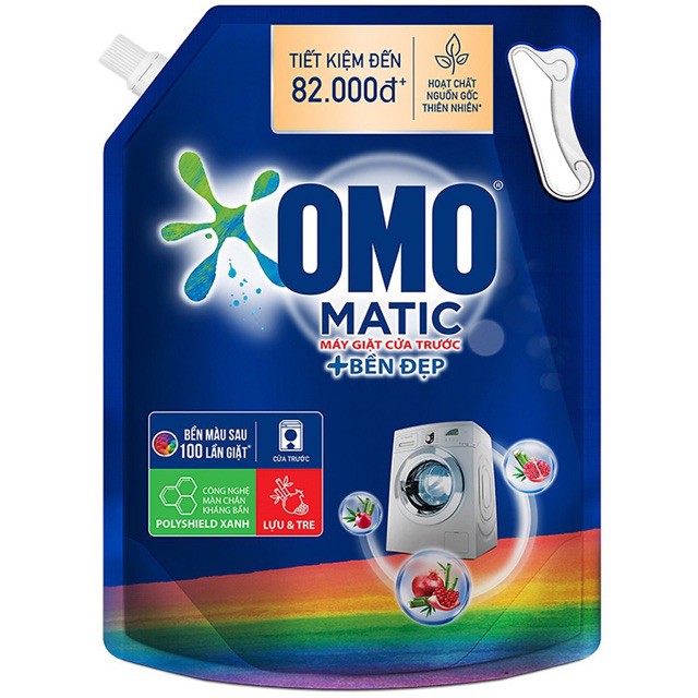 Nước giặt OMO Matic Bền Đẹp cửa trước 3,6kg