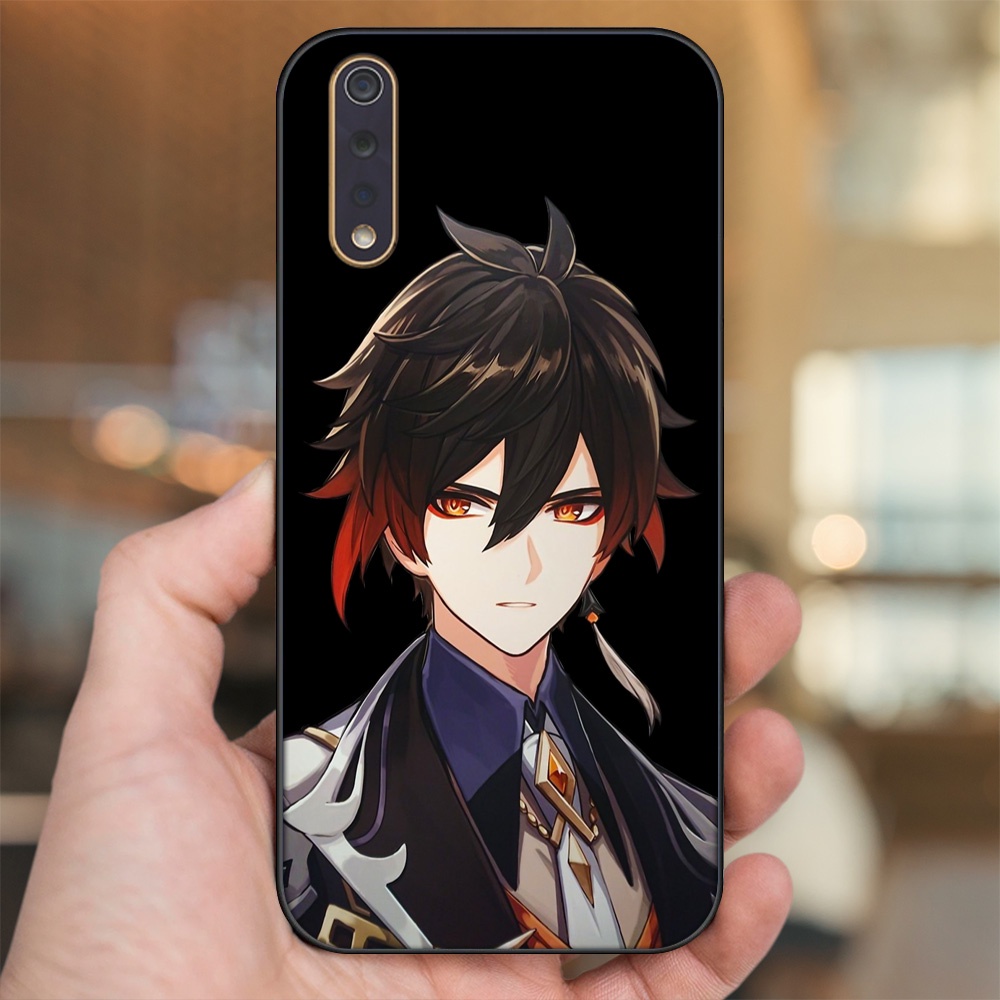 Ốp lưng Vivo S1 viền đen in hình Zhongli Genshin Impact