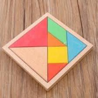 xếp hình TAGRAM 7 MIẾNG cho bé (KT 11,5cm x 11,5cm)