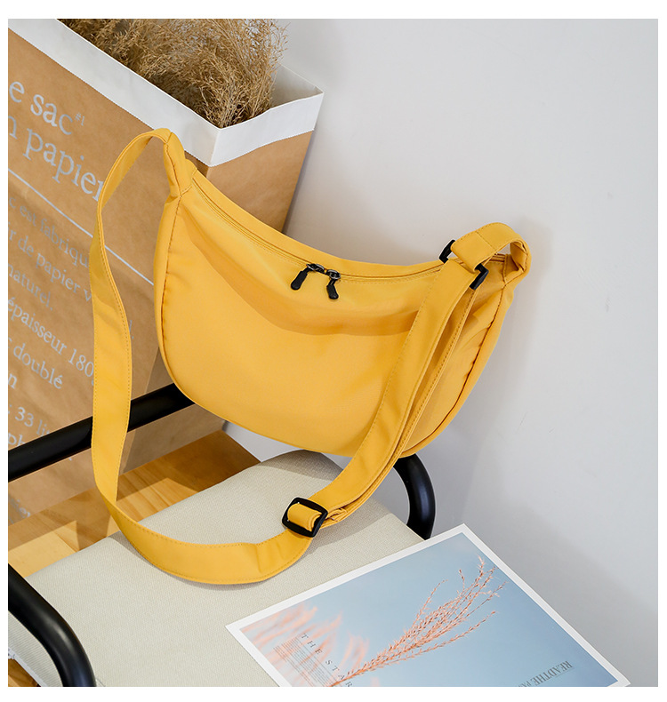 Túi vải canvas đeo vai kiểu dáng đơn giản thời trang phong cách Ulzzang Hàn Quốc