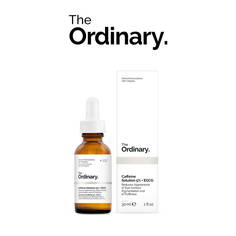 [BILL  MỸ] THE ORDINARY Caffeine Solution 5% + EGCG 30ml - Dưỡng Chất Hỗ Trợ Giảm Thâm &amp; Bọng Mắt