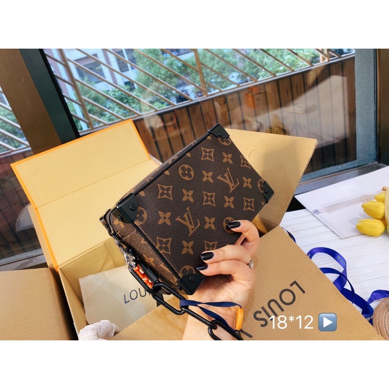 Túi đeo chéo LV Trunk Louis-Vuitton da thật cao cấp Au nhập khẩu new fullbox