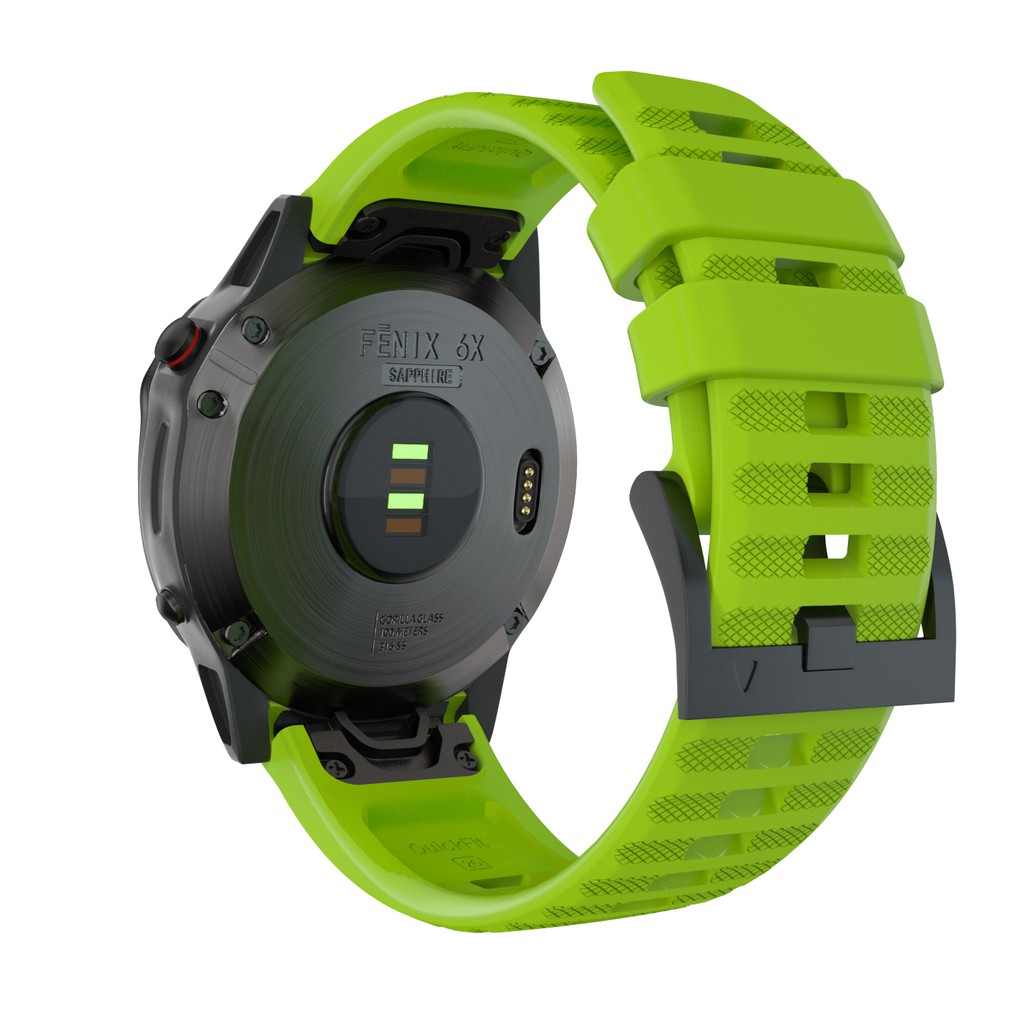 Dây đồng hồ đeo tay bằng silicon rộng 26mm đính sapphire cho Garmin Fenix 6X/Fenix 5X/5X Plus/Fenix3/3 HR/3