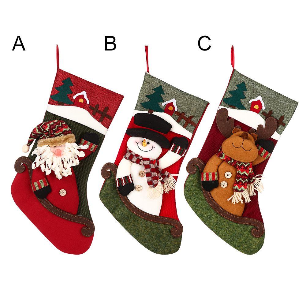 Tất Treo Trang Trí Cây Thông Giáng Sinh Năm Mới / Ông Già Noel Xinh Xắn