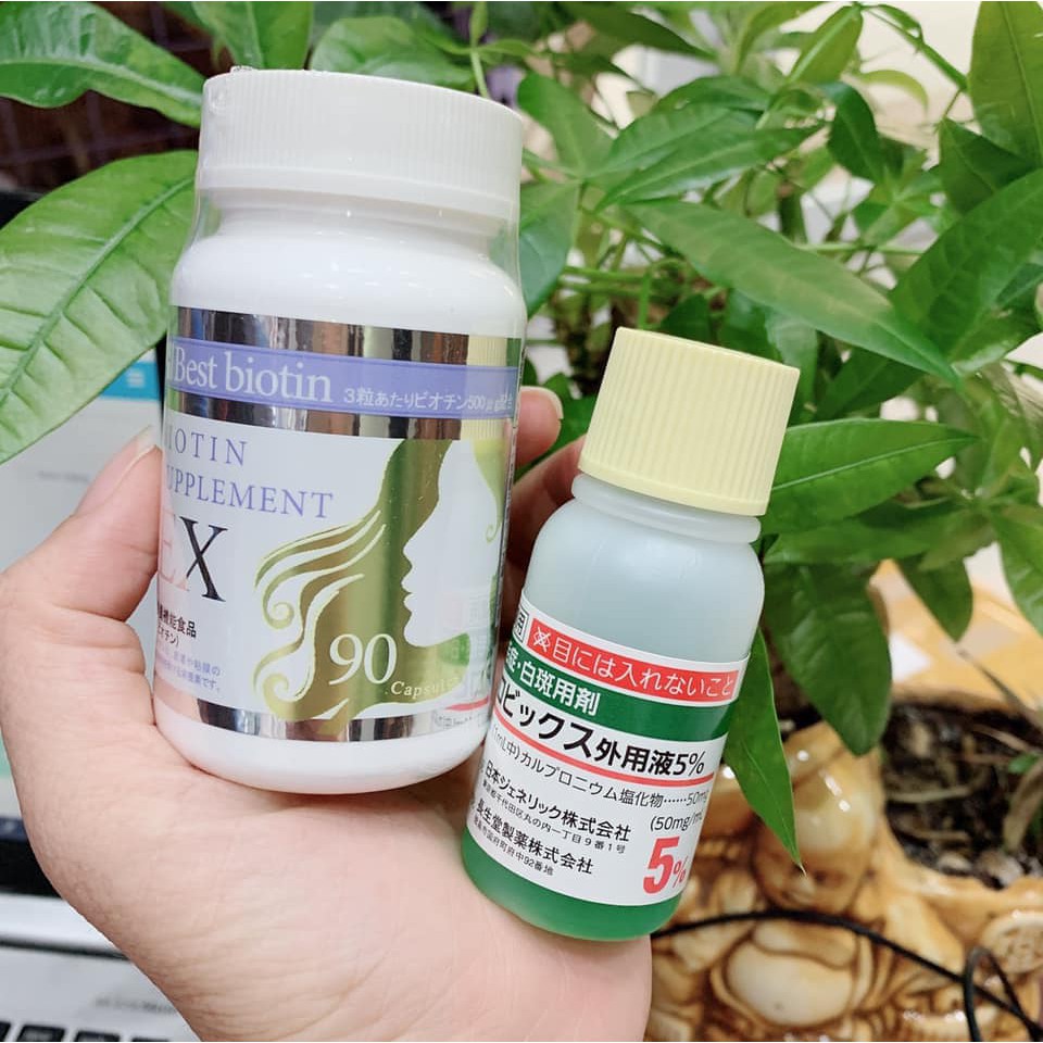 Viên Uống Ngăn Rụng Tóc, Kích Thích Mọc Tóc Best Biotin Supplement EX Nhật Bản 90 Viên