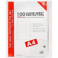 100 chiếc Sơ mi lỗ A4 Xifu đỏ - túi đục lỗ - bìa lỗ - File 11 lỗ