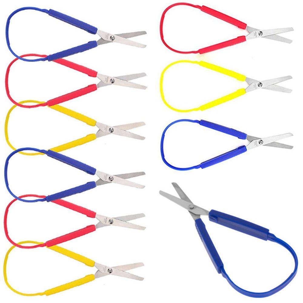 Kéo Inox 8 Inches Cắt Giấy Thủ Công Nhiều Màu Tiện Dụng Cho Người Lớn Và Trẻ Em