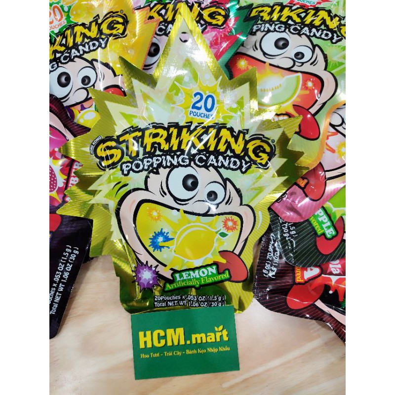 Kẹo Nổ Striking Hương Vị Trái Cây (30g)