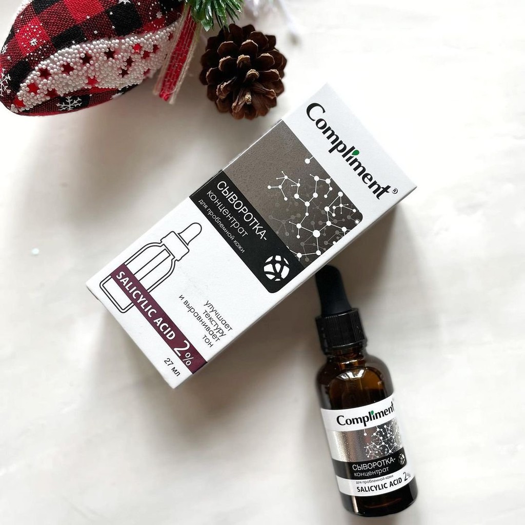 Serum Compliment 2% BHA giúp giảm mụn, se lỗ chân lông, kiềm dầu 27ml